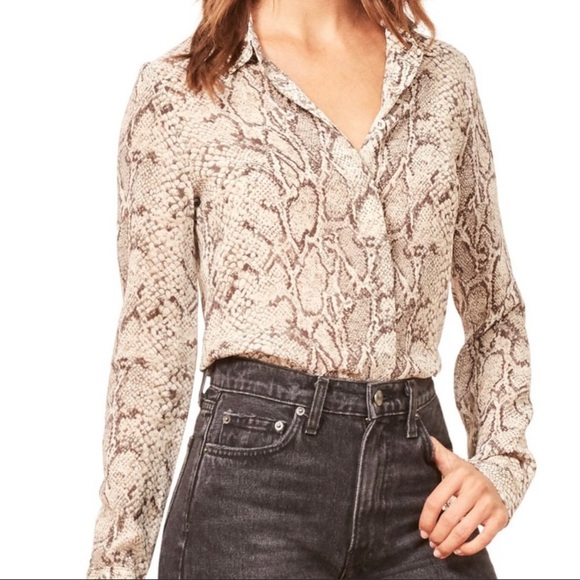 NWT reformation violet blouse - Picture 2 of 2